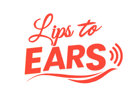 lips to ears logo emily manjeru logo orange (#fb4839) approved transparent